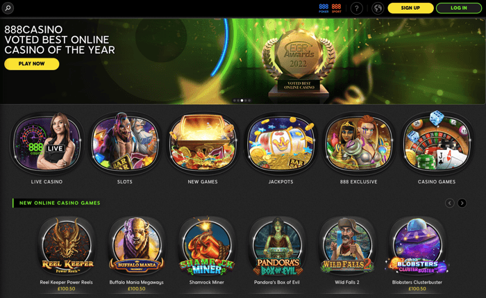 888casino Homepage